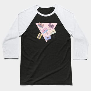 Cassette Pattern T-Shirt Baseball T-Shirt